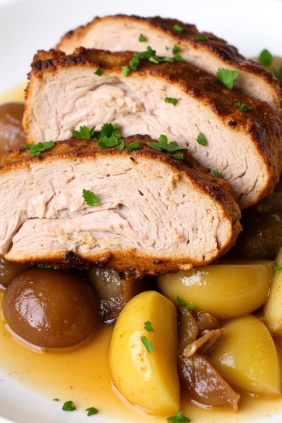 apple cider pork loin