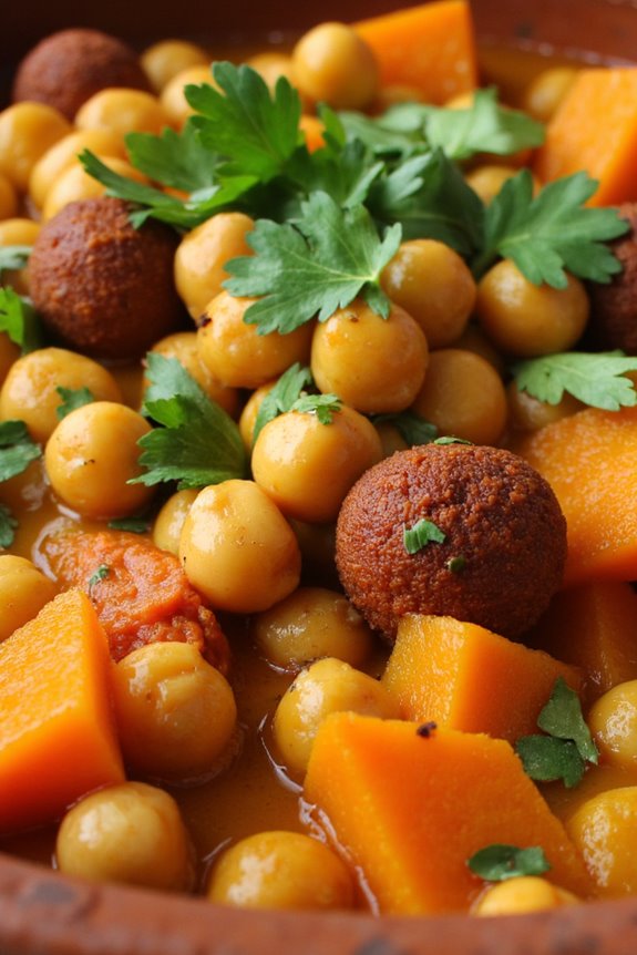aromatic moroccan chickpea tagine