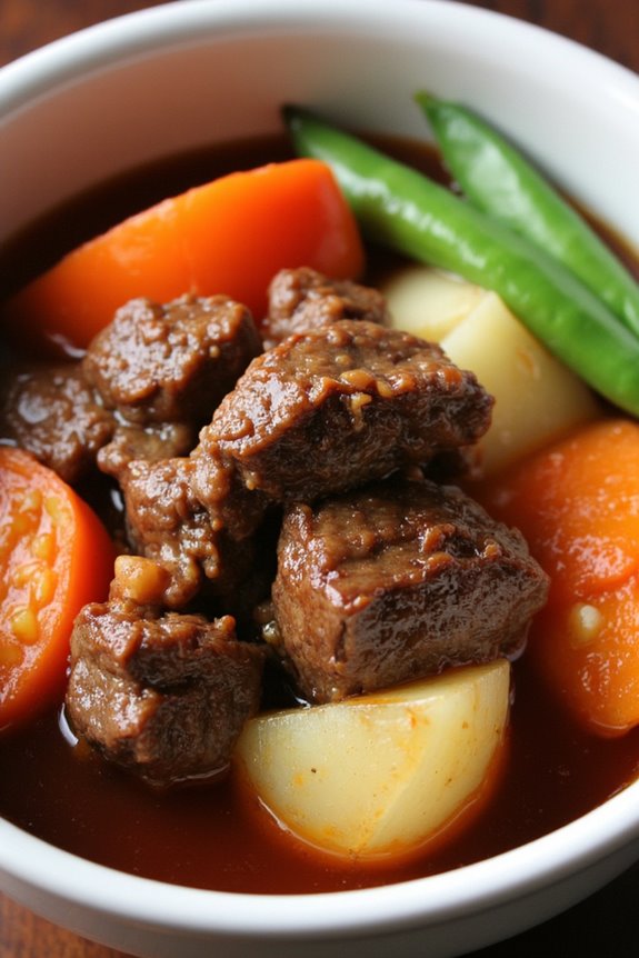 asian ginger soy beef stew