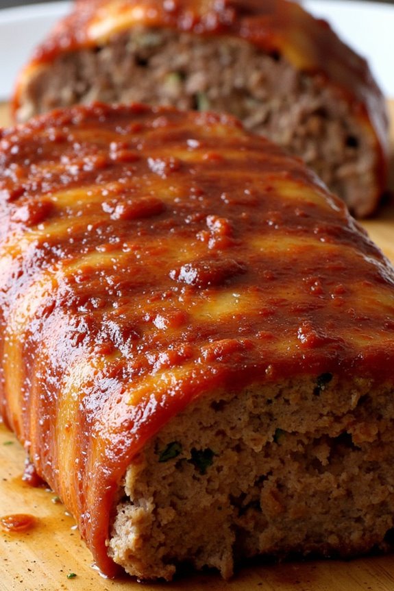 bacon wrapped savory meatloaf delight