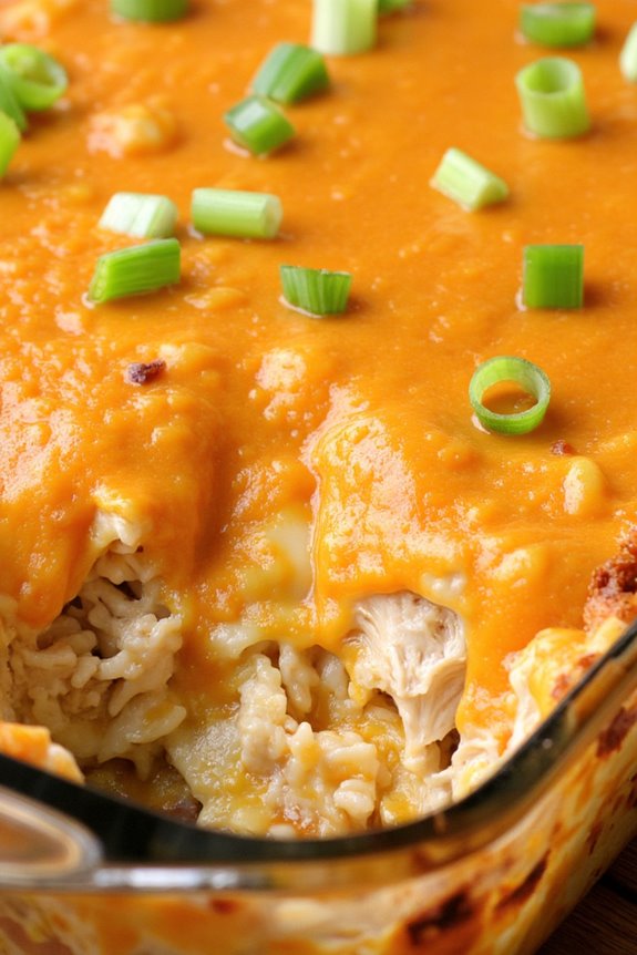 buffalo chicken rice casserole