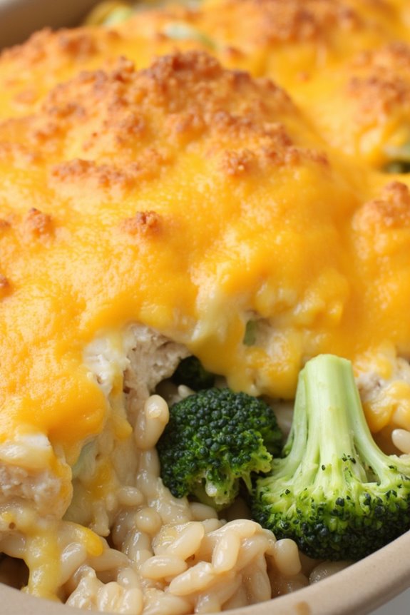 cheesy broccoli chicken casserole