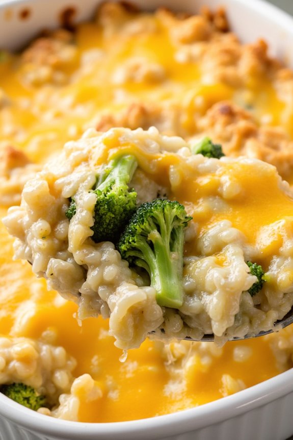 cheesy broccoli rice casserole