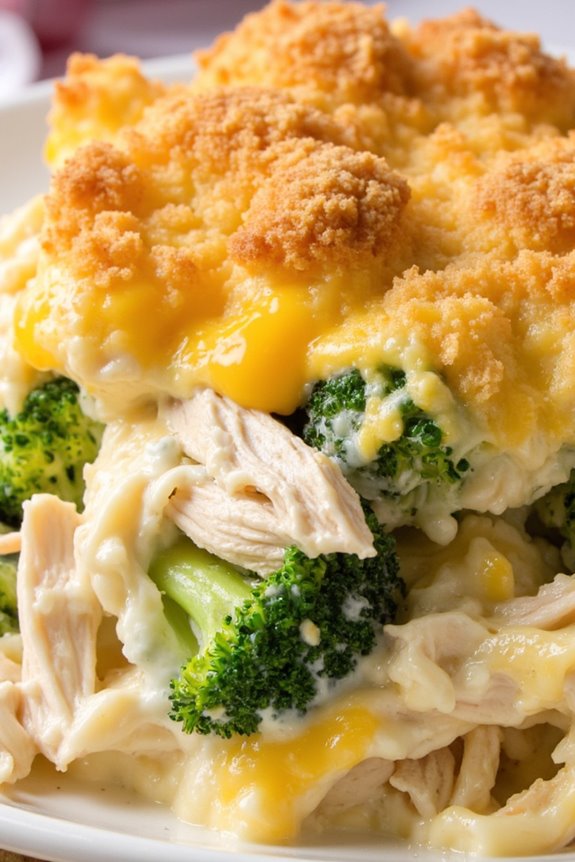 cheesy chicken broccoli casserole
