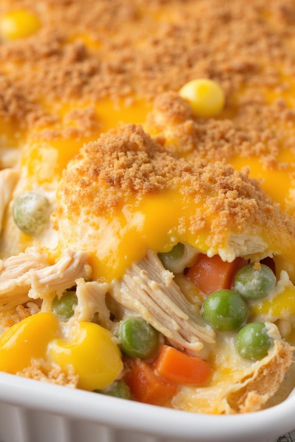 cheesy chicken casserole recipe