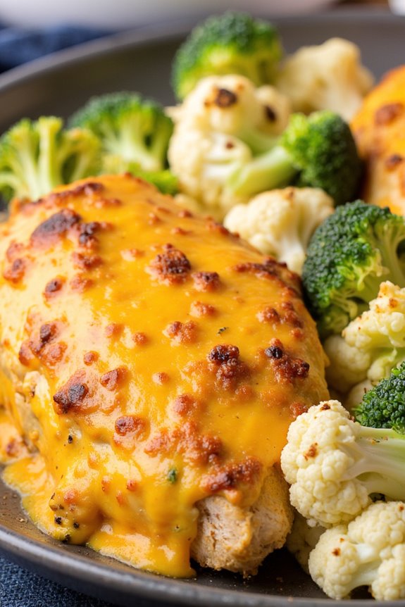 cheesy chicken veggie crockpot delight