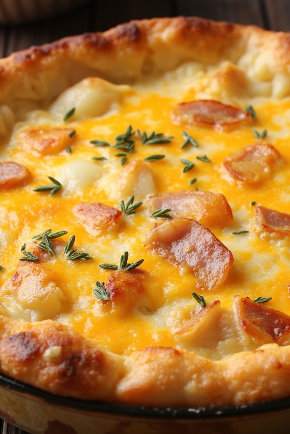 cheesy ham and potatoes casserole