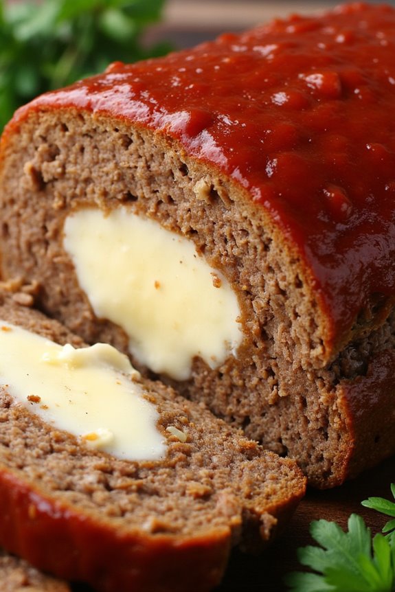 cheesy meatloaf comfort food