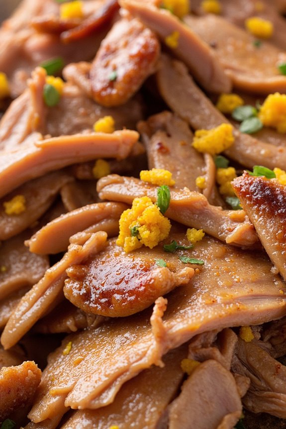 citrus infused slow cooked pork