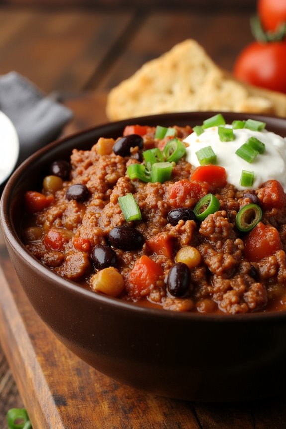 classic hearty crockpot chili