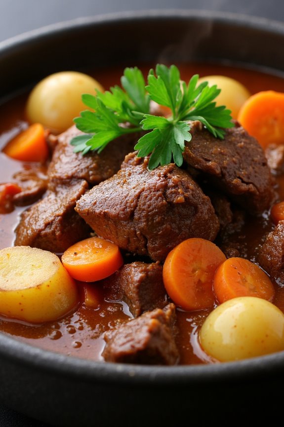 cocoa infused gourmet beef stew