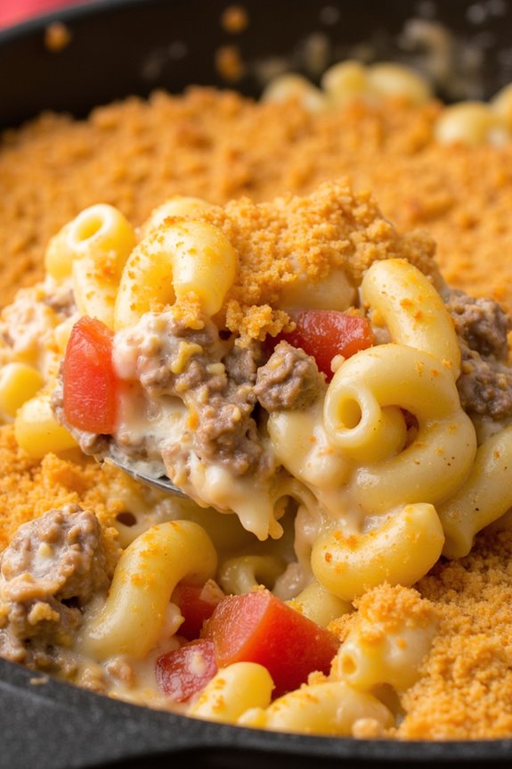 comforting beef and macaroni