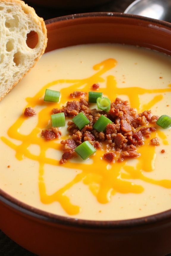 comforting cheesy potato soup