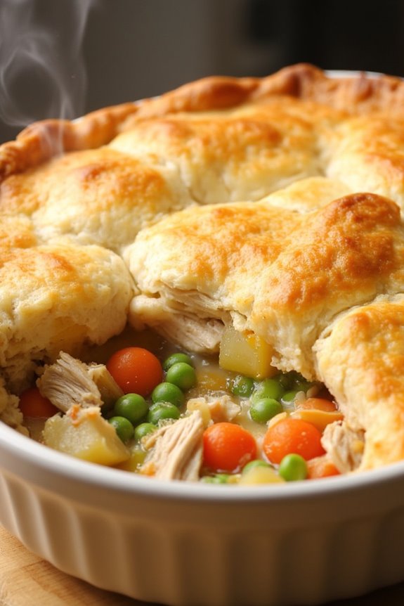 comforting chicken pot pie