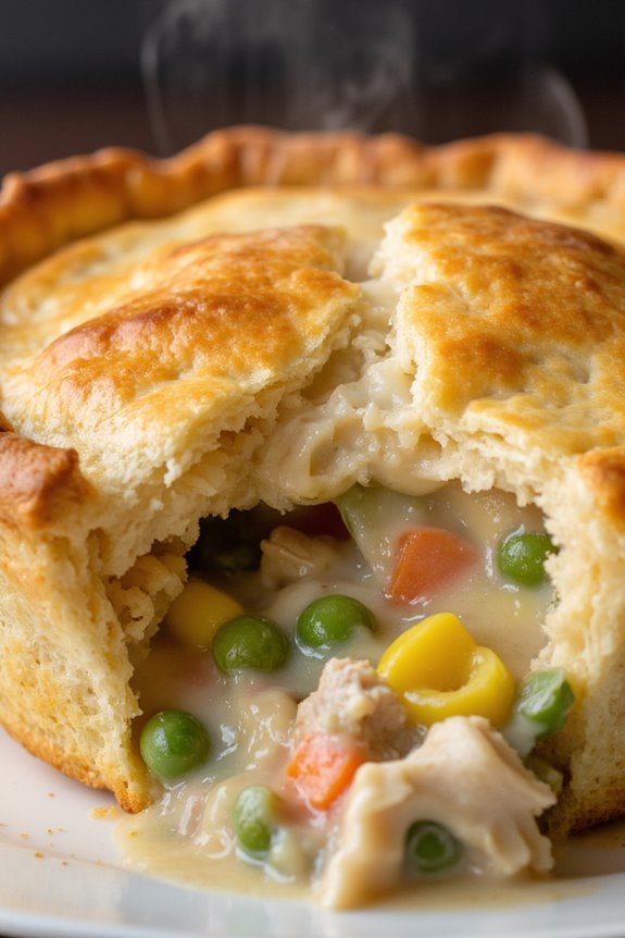 comforting chicken pot pie