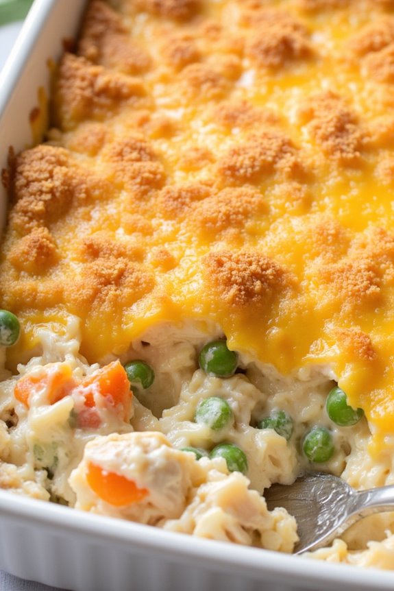 comforting chicken rice casserole