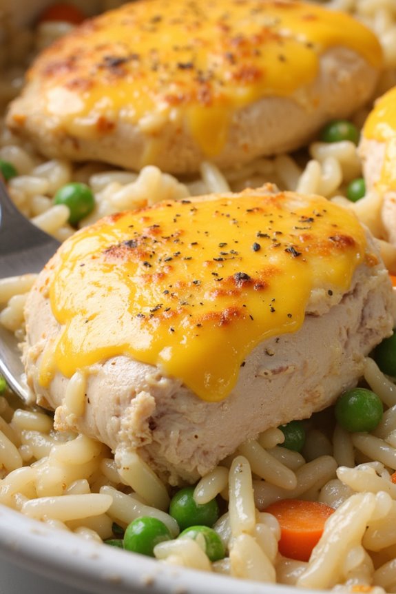 comforting chicken rice casserole