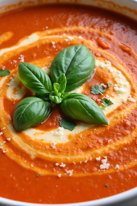 comforting creamy tomato soup