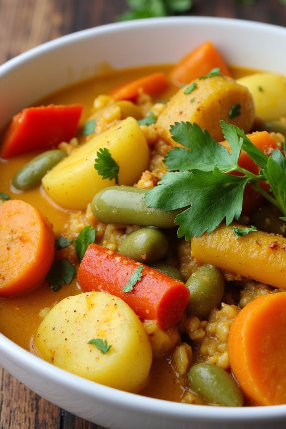 comforting crockpot vegetable curry