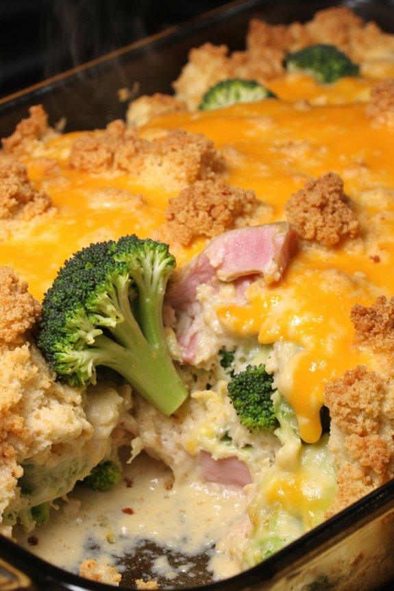 comforting ham broccoli casserole