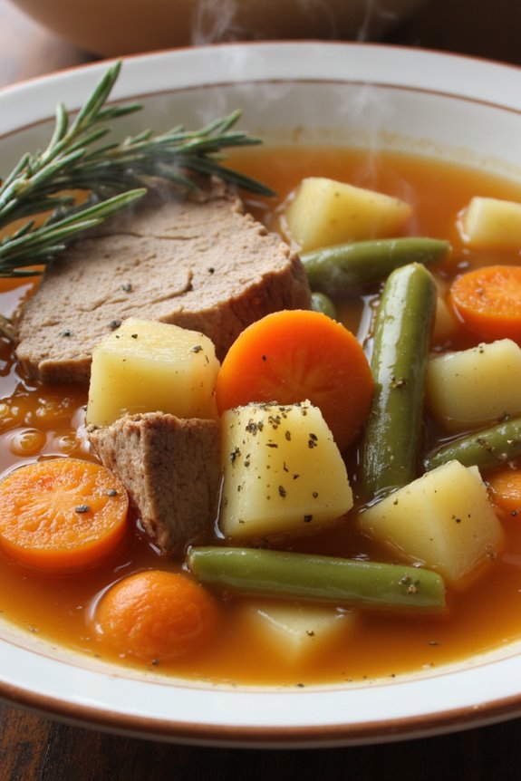 comforting hearty pork soup