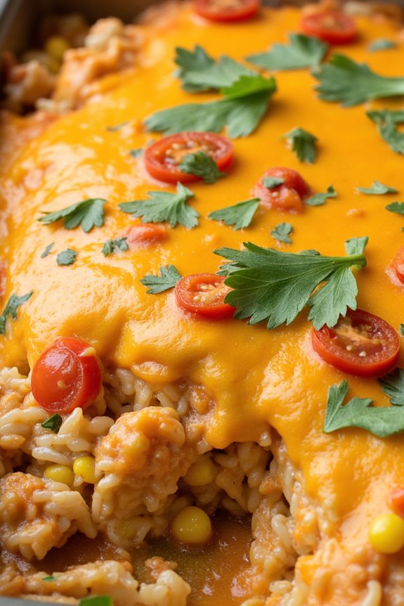 comforting mexican chicken casserole