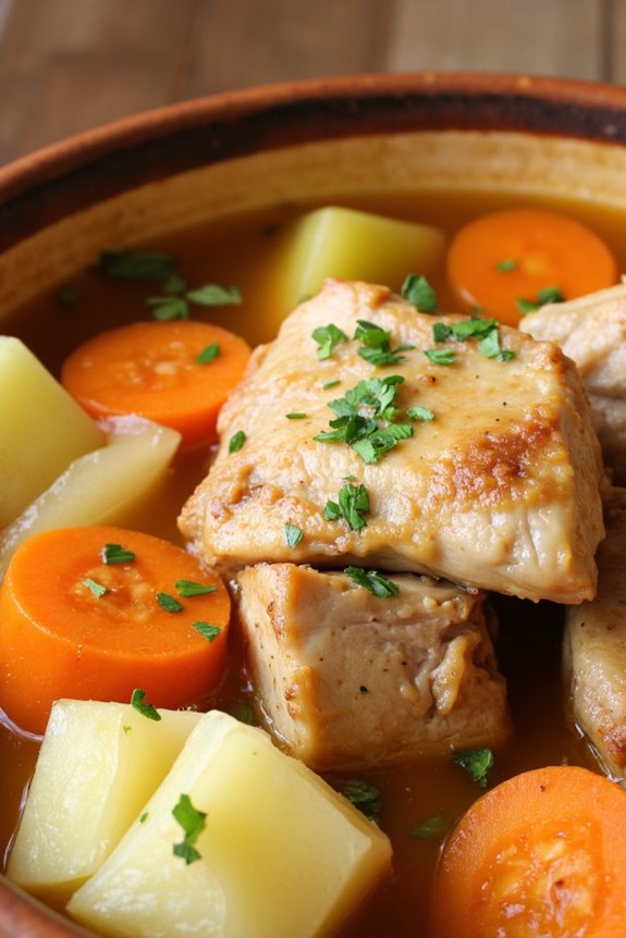 comforting pork apple stew
