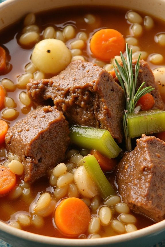 comforting slow cooked beef stew