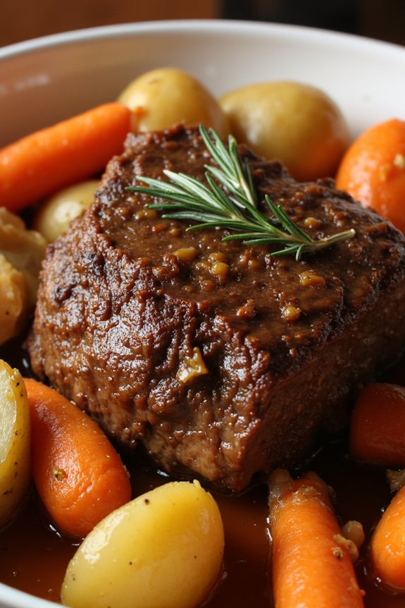 comforting slow cooked pot roast