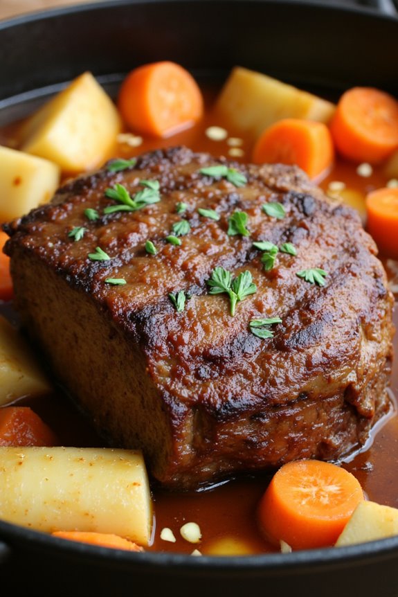 comforting slow cooked pot roast