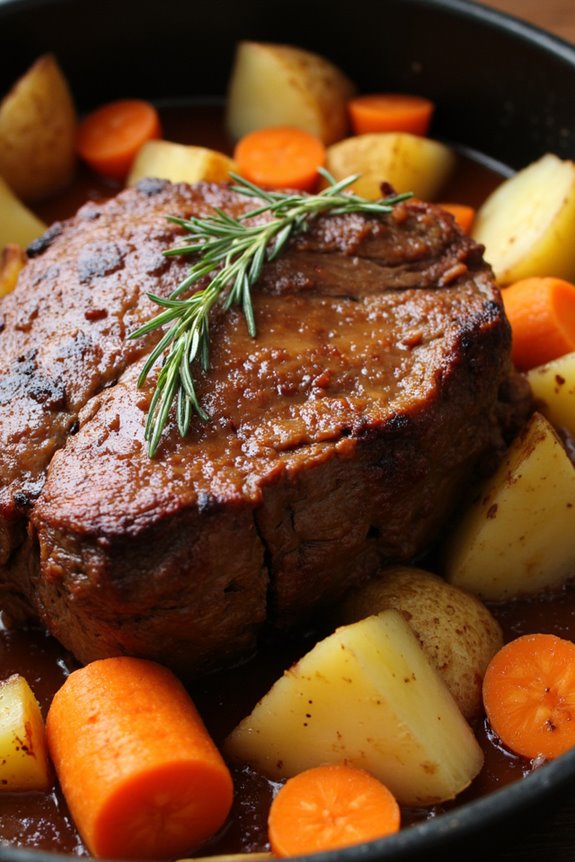 comforting slow cooked pot roast