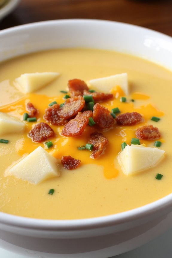 comforting slow cooked potato soup
