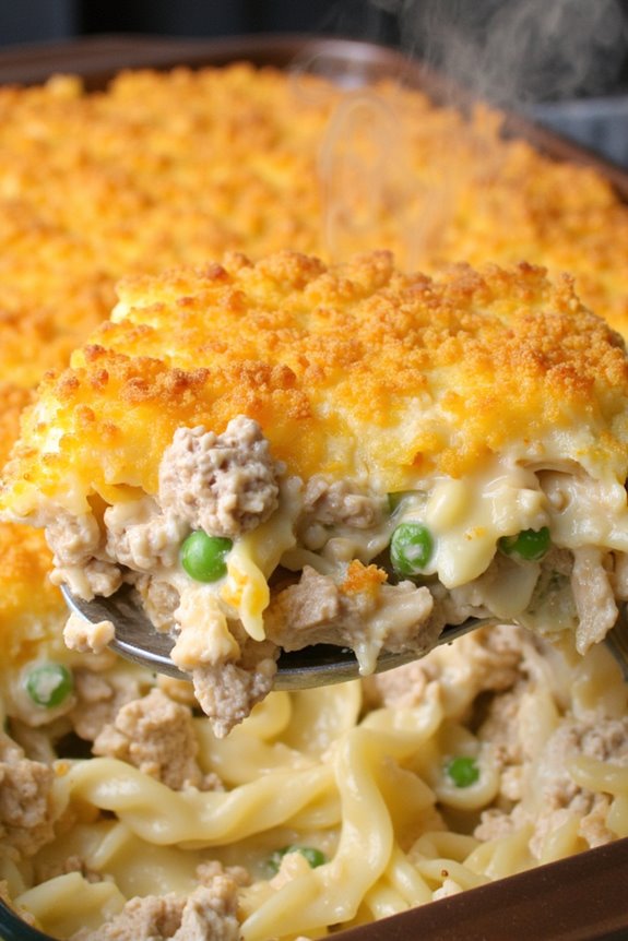 comforting tuna noodle casserole