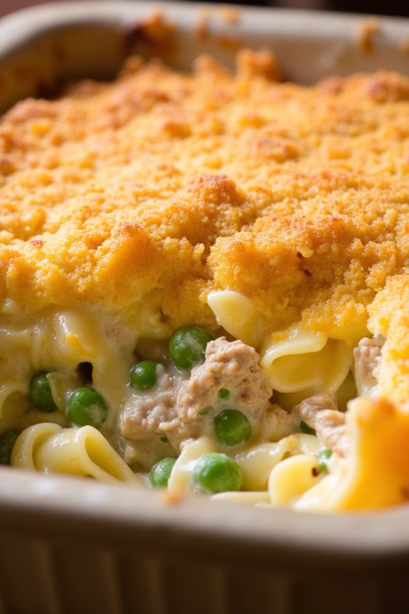 comforting tuna noodle casserole