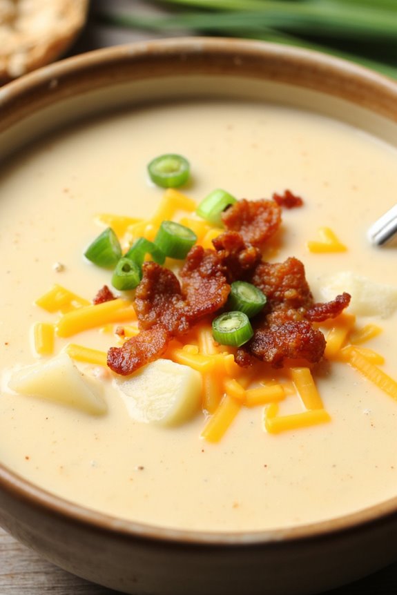 cozy creamy potato soup