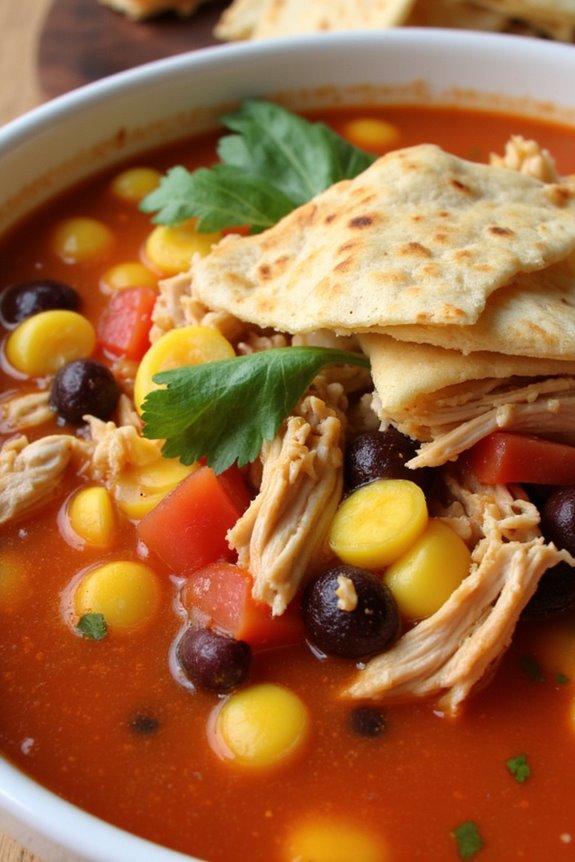 cozy flavorful chicken soup