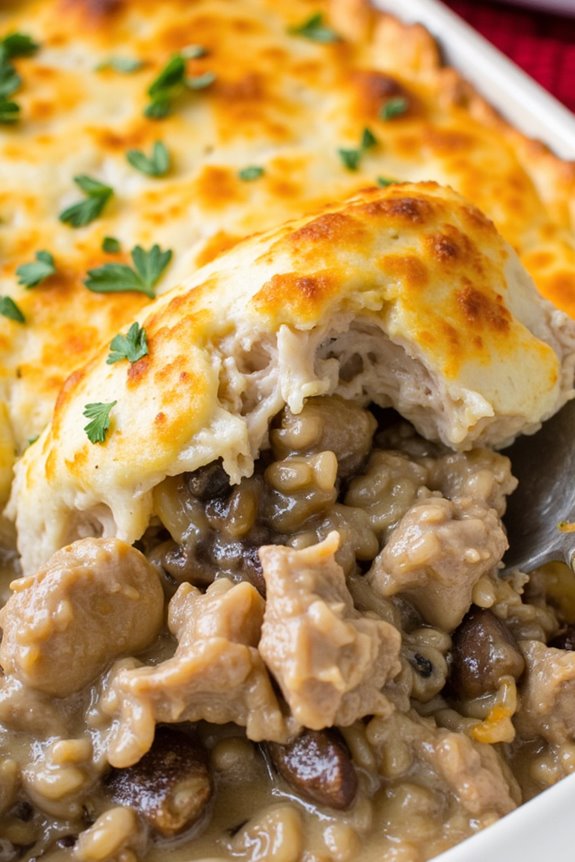 creamy chicken wild rice casserole