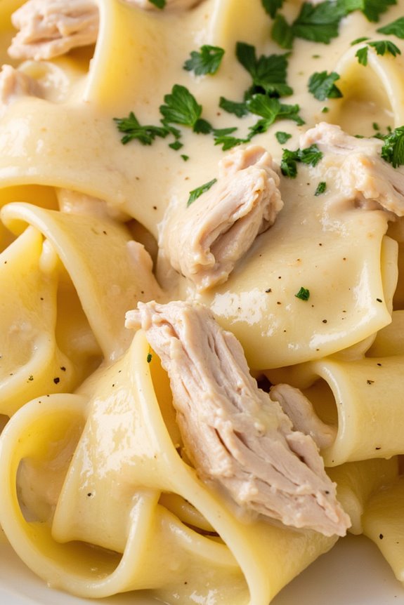 creamy crockpot chicken alfredo