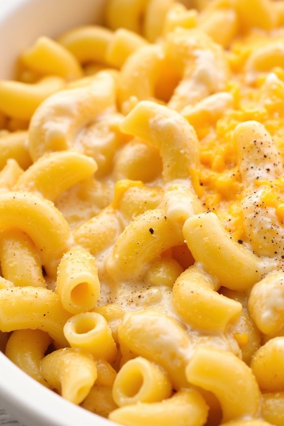 creamy slow cooked mac cheese