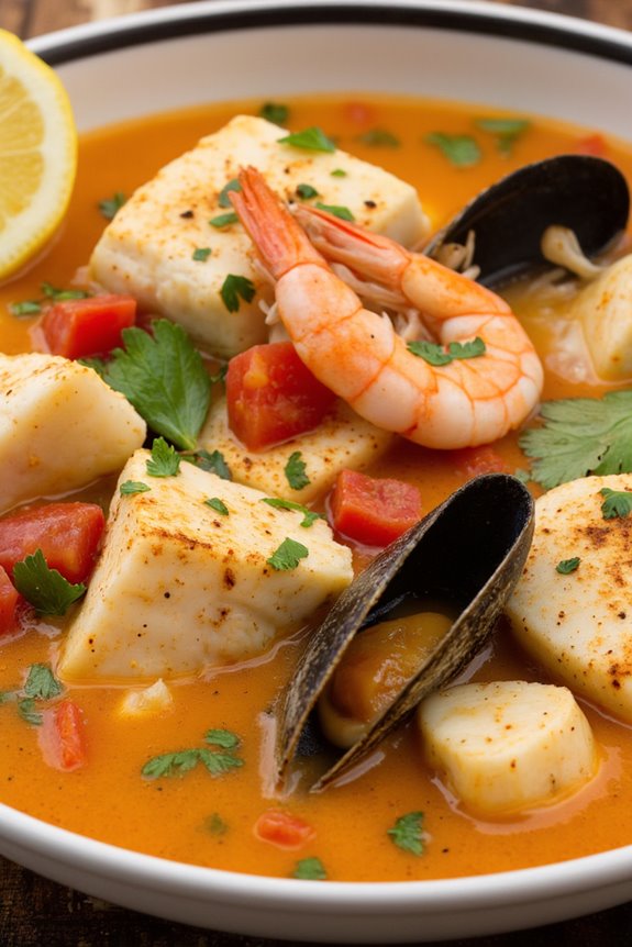 creamy spicy seafood stew