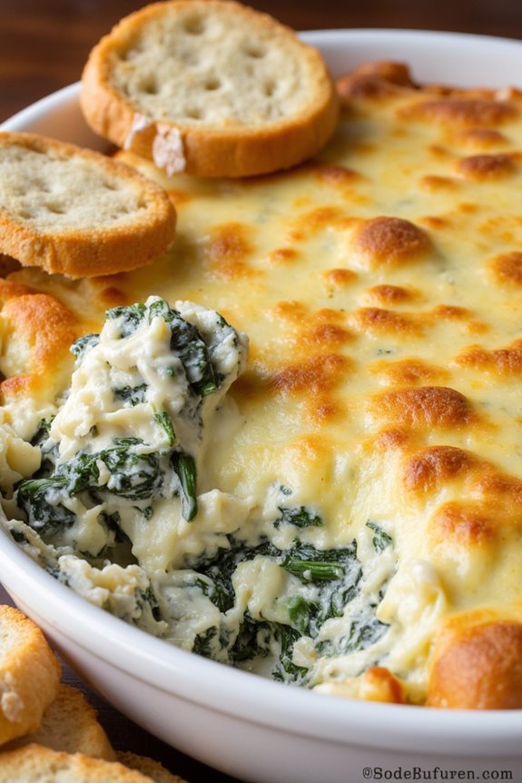 creamy spinach artichoke dip