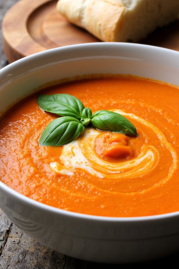 creamy tomato basil soup