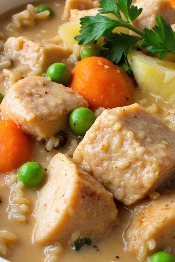 creamy turkey stew recipe