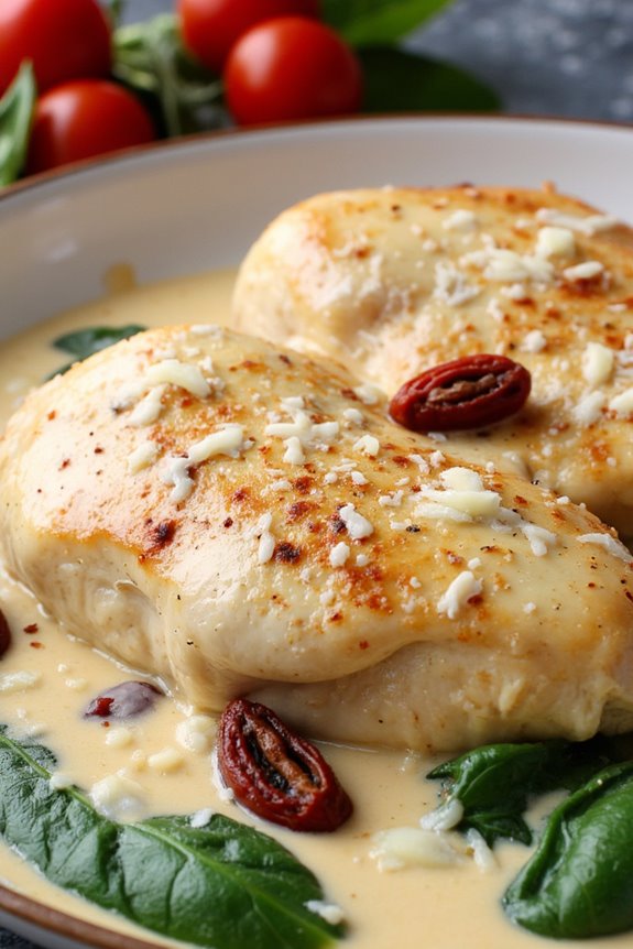 creamy tuscan garlic chicken