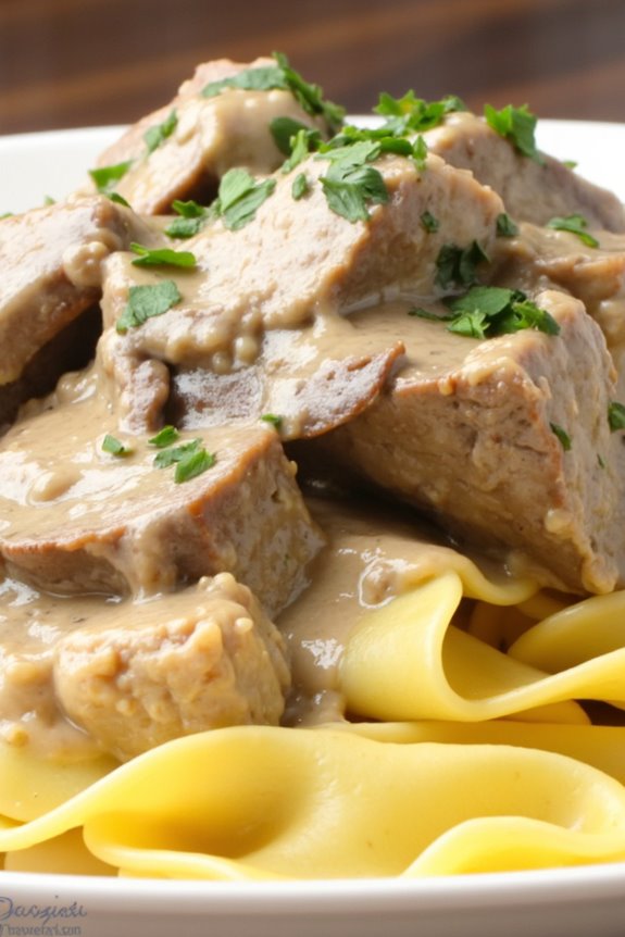 crockpot beef stroganoff convenience