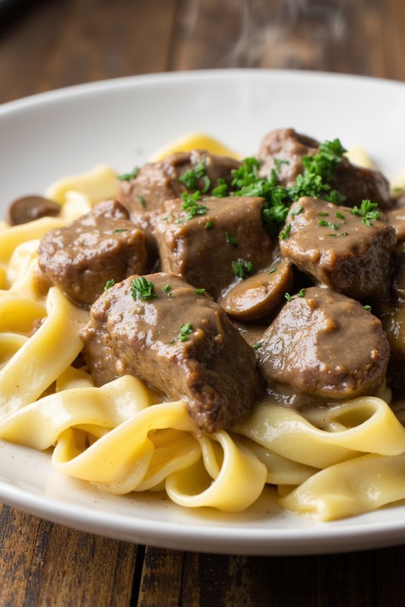 crockpot beef stroganoff recipe