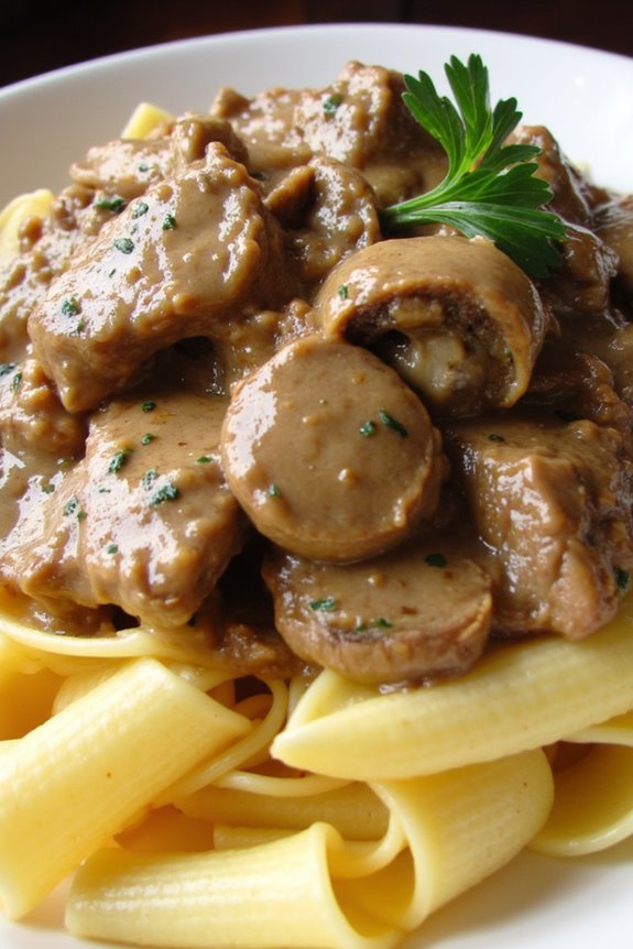 crockpot beef stroganoff recipe
