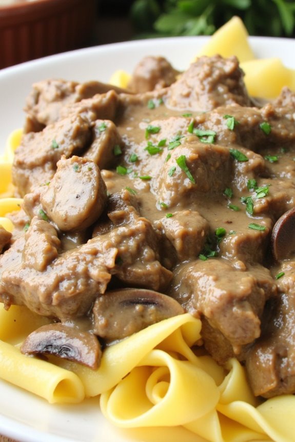 crockpot beef stroganoff recipe