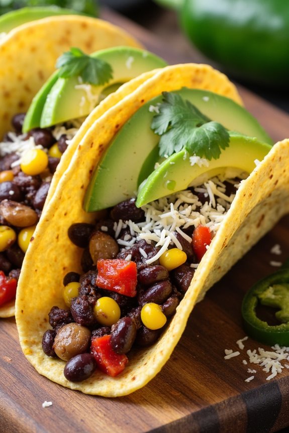 crockpot black bean tacos