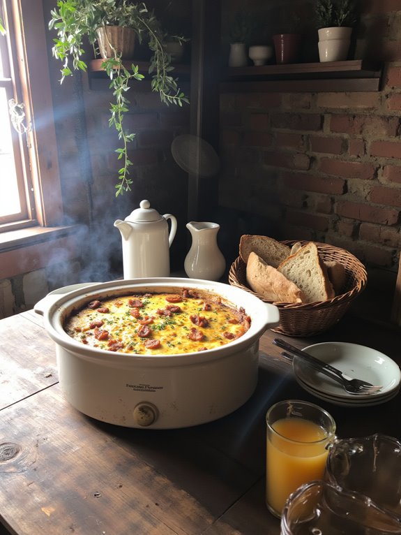 crockpot breakfast casserole delight